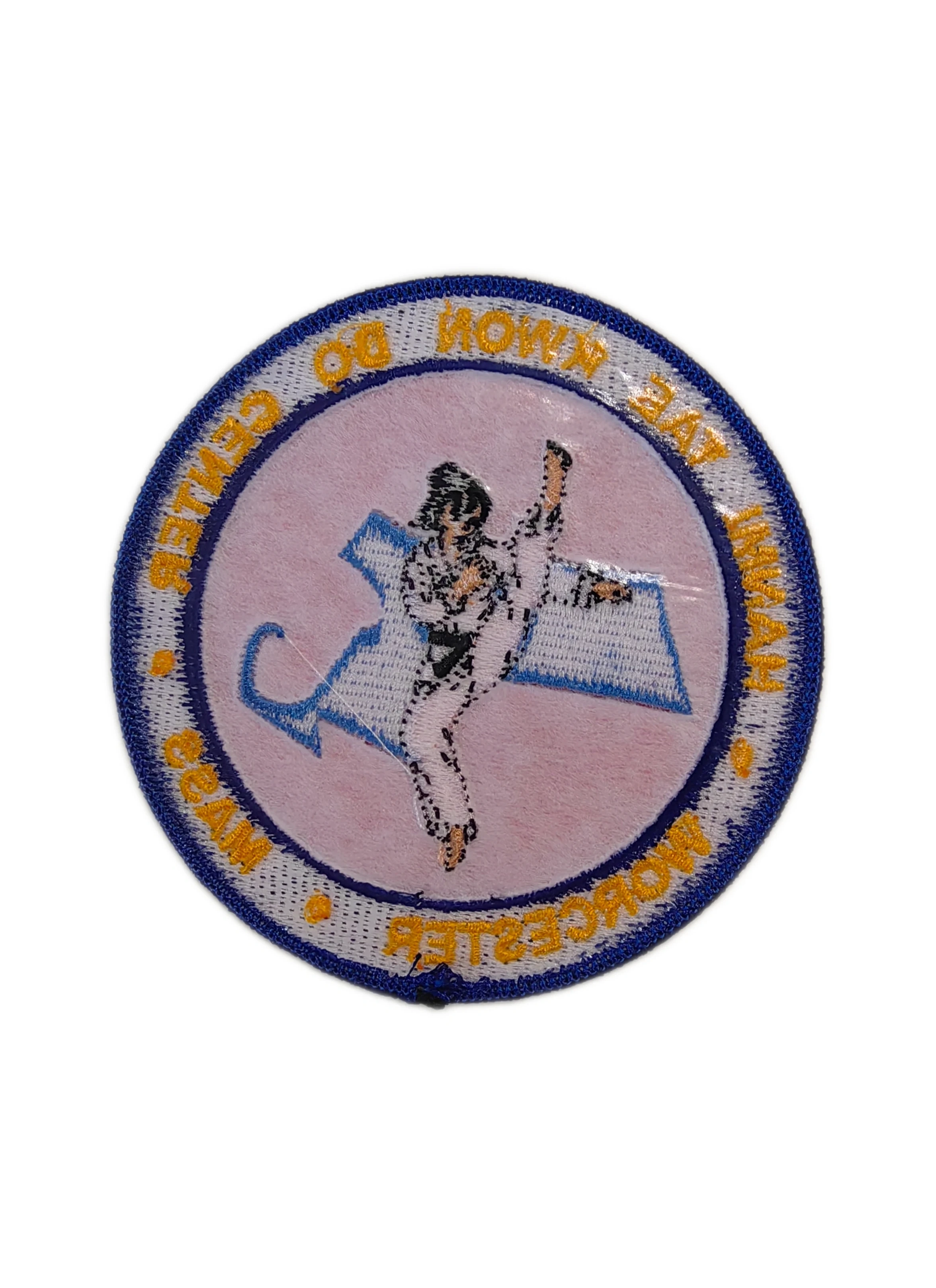 Hannmi Tae Kwon Do Center Round Embroidered Patch-Back Side