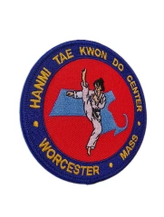 Hannmi Tae Kwon Do Center Round Embroidered Patch-Left Side