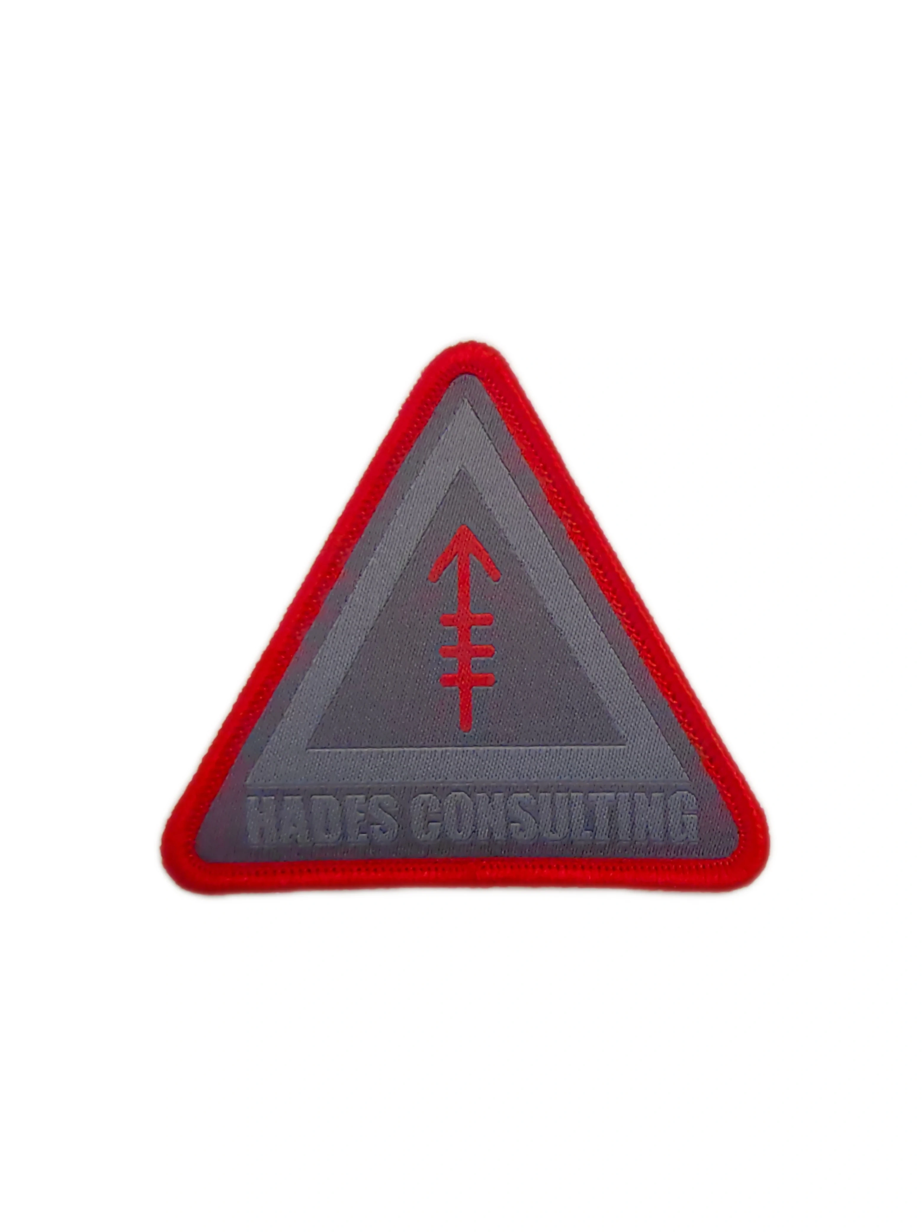 Hades Consulting Triangular Woven Patch-Front Side