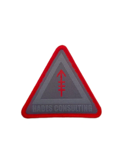 Hades Consulting Triangular Woven Patch-Front Side