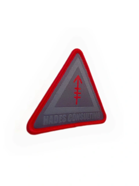 Hades Consulting Triangular Woven Patch-Left Side