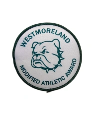 Westmoreland Modified Athletic Award Sublimated Patch-Front Side