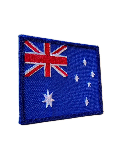 Australian National Flag Embroidered Patch-Left Side