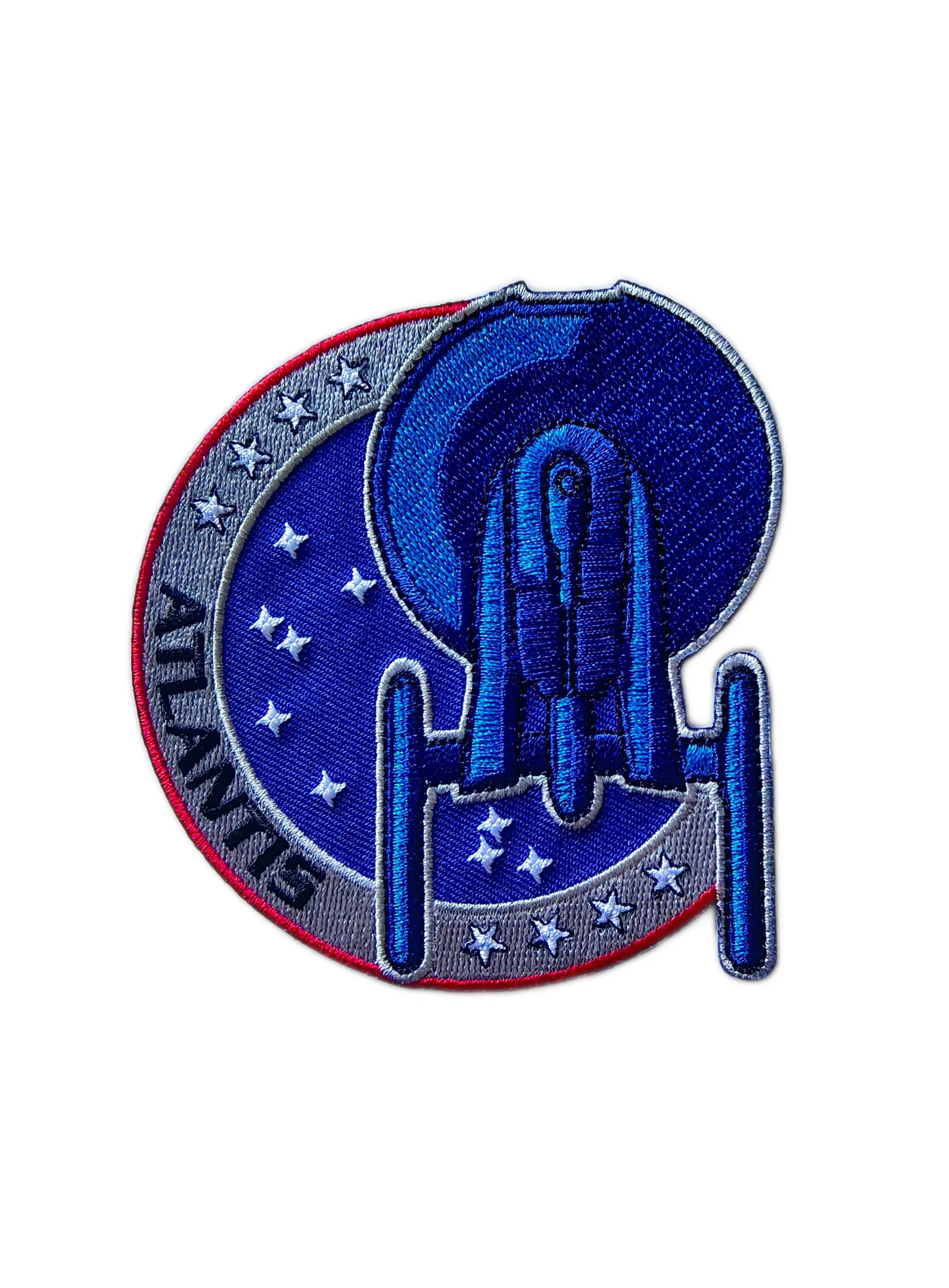 Space Shuttle Atlantis Mission Embroidered Patch-Front Side