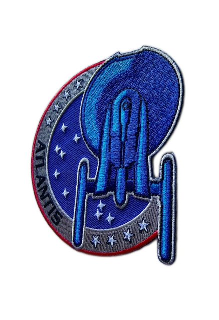 Space Shuttle Atlantis Mission Embroidered Patch-Right Side