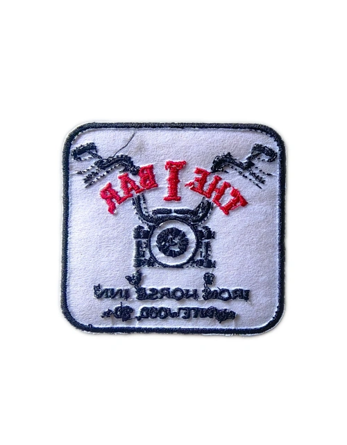 "The I Bar" Iron Horse Inn Embroidered Patch-Back Side