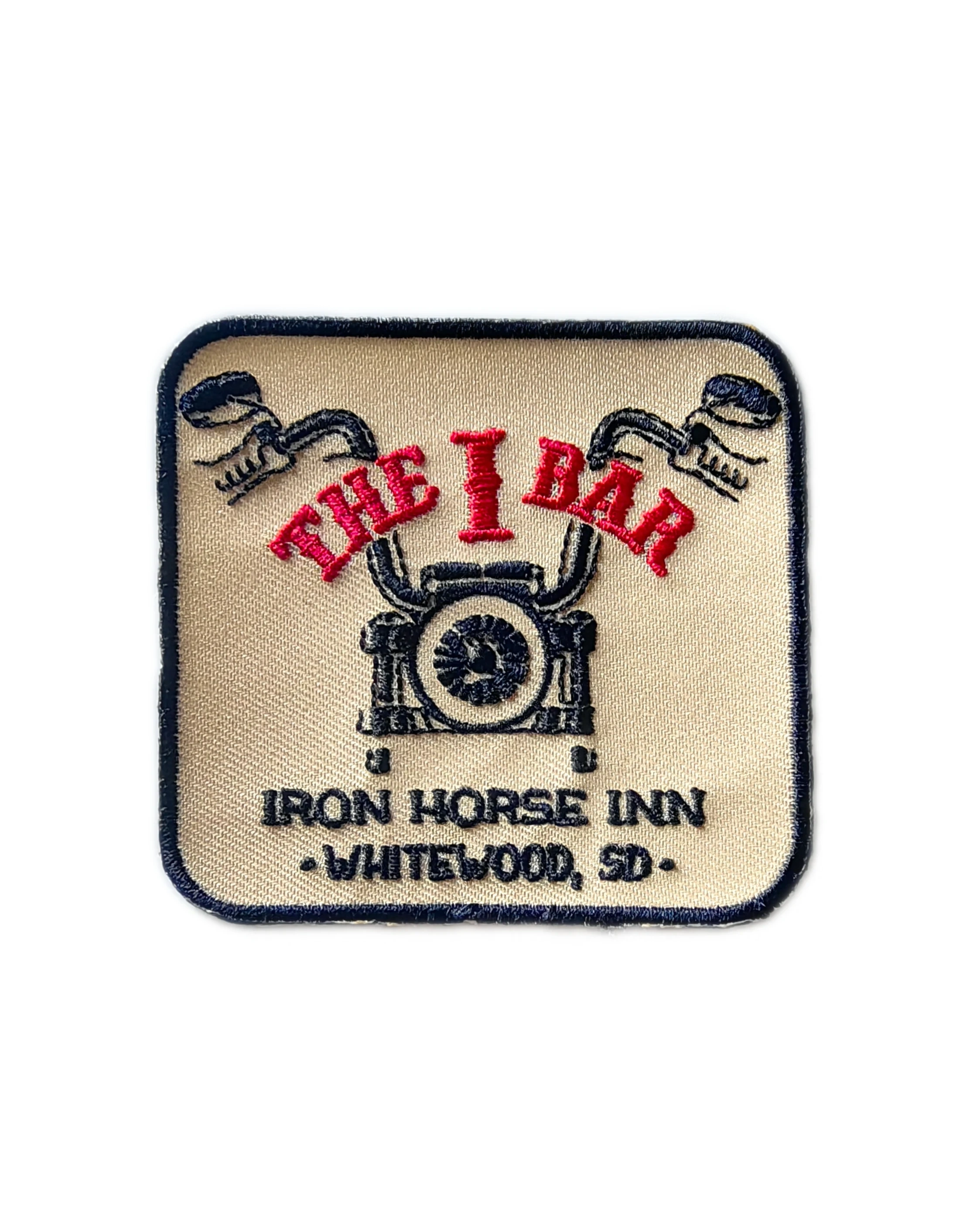"The I Bar" Iron Horse Inn Embroidered Patch-Front Side
