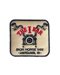 "The I Bar" Iron Horse Inn Embroidered Patch-Front Side