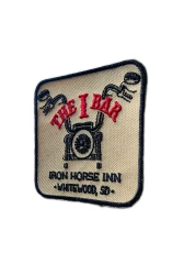 "The I Bar" Iron Horse Inn Embroidered Patch-Right Side