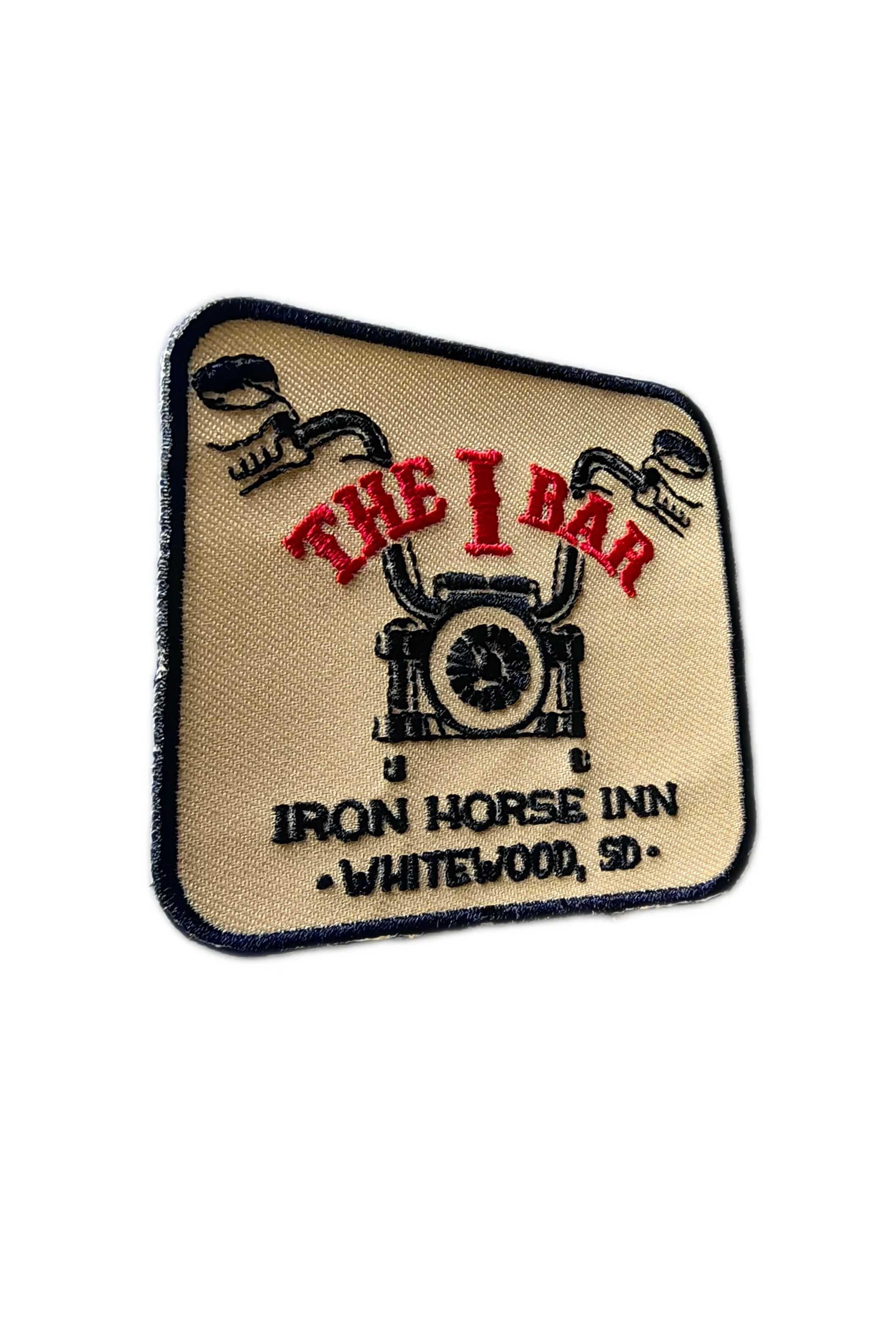 "The I Bar" Iron Horse Inn Embroidered Patch-Left Side