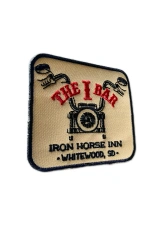 "The I Bar" Iron Horse Inn Embroidered Patch-Left Side