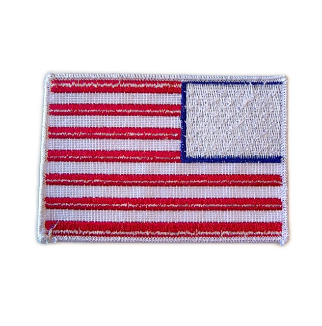 Classic American Flag Embroidered Patch-Back Side
