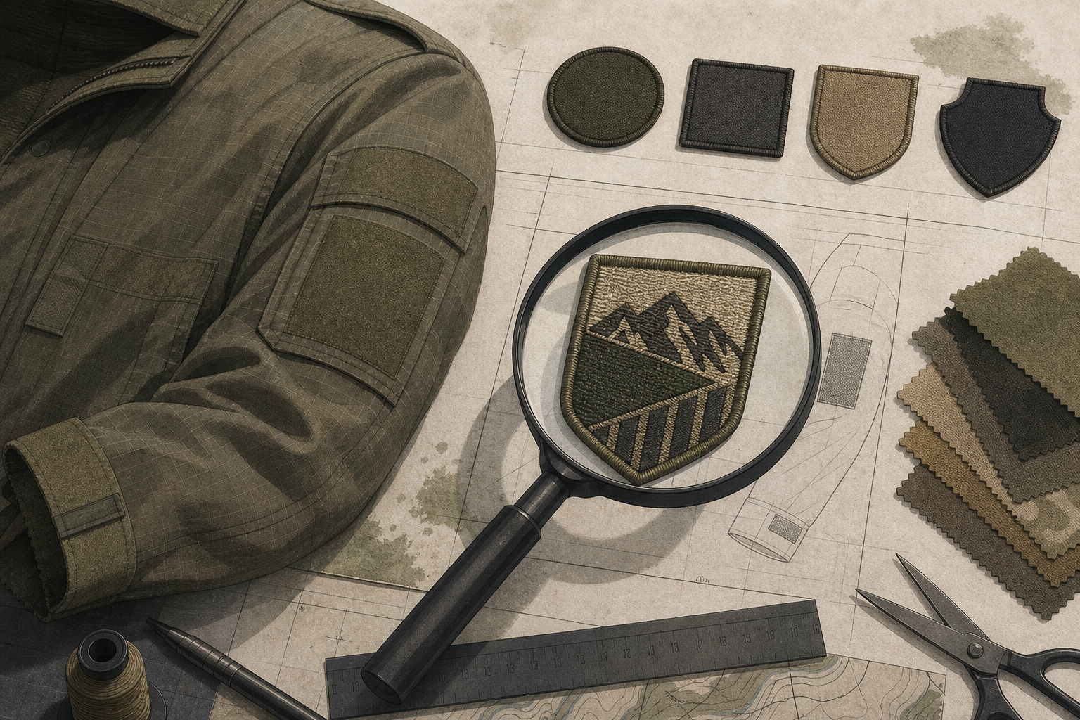 Editorial illustration for Exploring Key Features of Military Patches for Functional Uniforms
