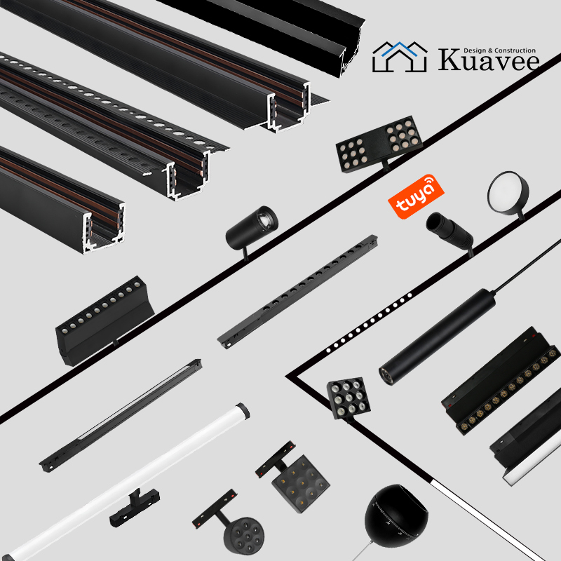 Surface Mount 48V Ultra Thin Adjustable Magnetic Track Light