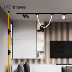 48V Ultra Thin Woven Ceiling Install Magnetic Track Light