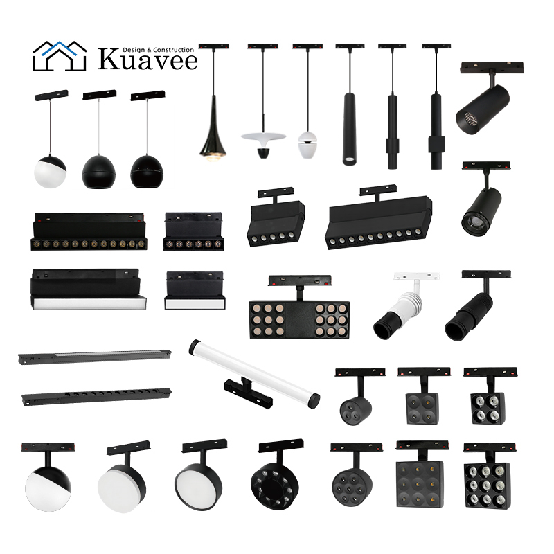 Surface Mount 48V Ultra Thin Adjustable Magnetic Track Light