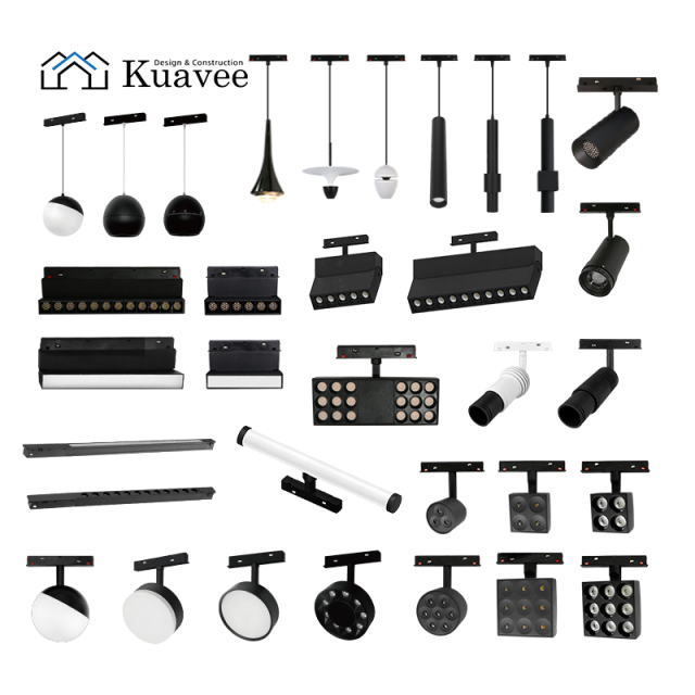 Surface Mount 48V Ultra Thin Adjustable Magnetic Track Light