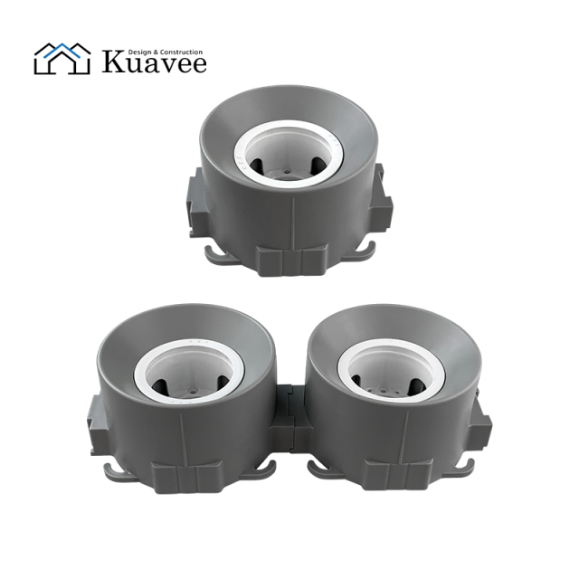 Curved Surface Gu10 Stretch Ceiling Lighting Housing