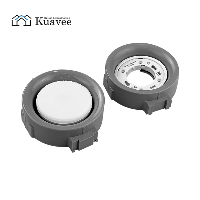 Commercial Easy Install Gx53 Pvc Ceiling Lamp Housing