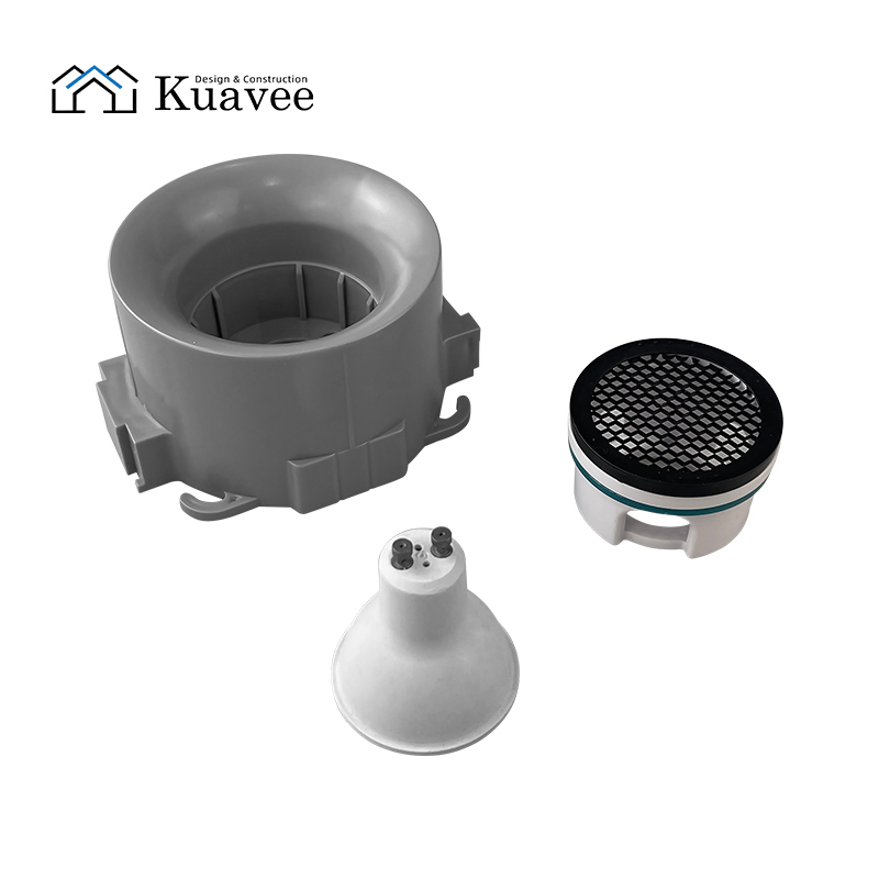 Curved Surface Gu10 Stretch Ceiling Lighting Housing