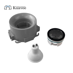 Curved Surface Gu10 Stretch Ceiling Lighting Housing