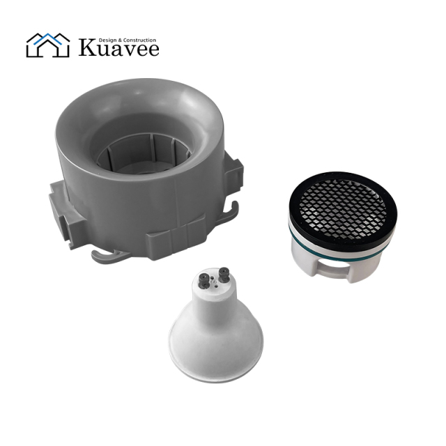 Curved Surface Gu10 Stretch Ceiling Lighting Housing