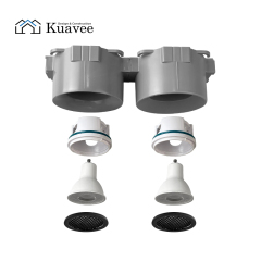 Curved Surface Gu10 Stretch Ceiling Lighting Housing