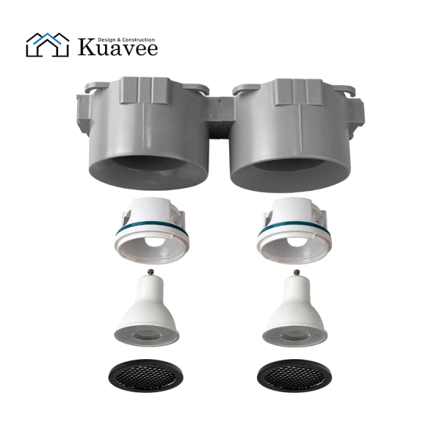Curved Surface Gu10 Stretch Ceiling Lighting Housing