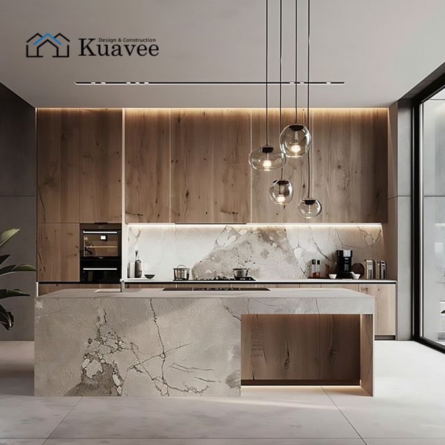U-shaped layout Kitchen Cabinets