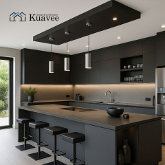 Saudi Arabia Hot-sale Black Modern Kitchen Cabinets