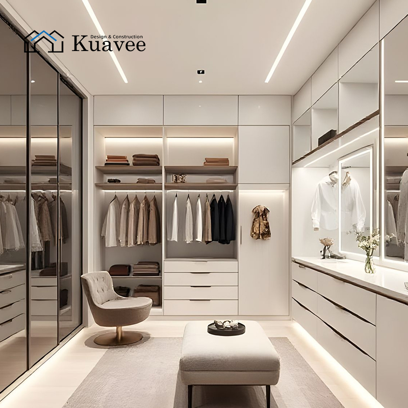 Commercial White Moisture-proof Solid Wood Corner Wardrobe