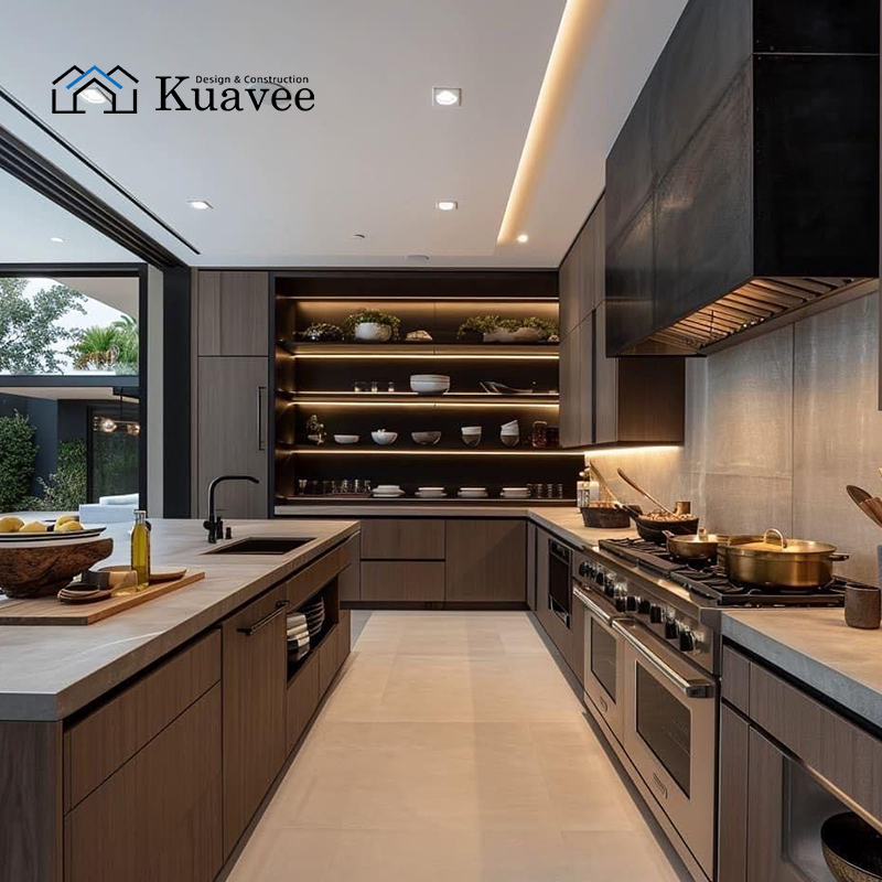 wear-resistant Handle-free Kitchen Cabinets