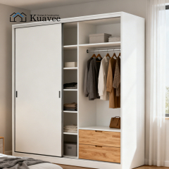 Space-saving corner Solid door Wardrobe