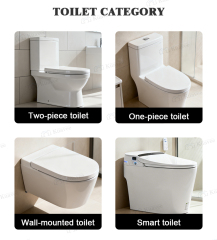 One Piece Square Seats Water Efficient Cistern Toilet