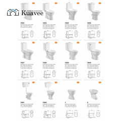 One Piece Square Seats Water Efficient Cistern Toilet