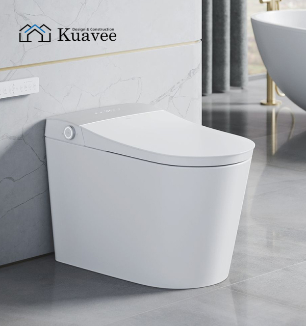 Hotel Contactless Smart Control Square Seats Toilet
