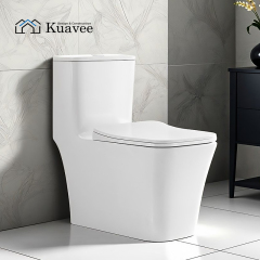 S-type Steam Trap Single Piece Dual Flush Commode Toilet