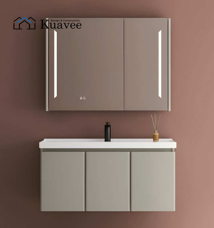 Modern Wall Mounted Moisture-proof Corner Bathroom Cabinet