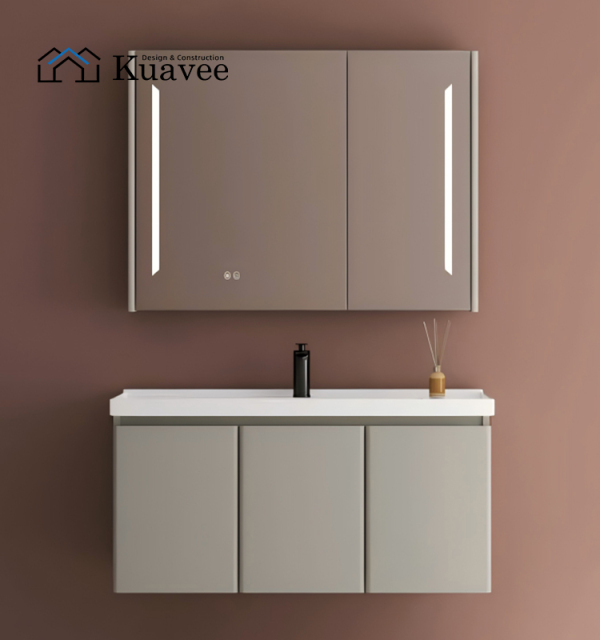 Modern Wall Mounted Moisture-proof Corner Bathroom Cabinet