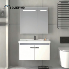 Small Size Bathroom Wall Mounted Mirror Cabinet With Sink