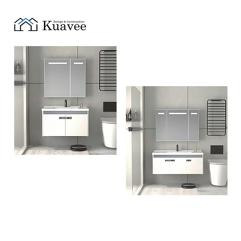 Small Size Bathroom Wall Mounted Mirror Cabinet With Sink
