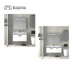 Small Size Bathroom Wall Mounted Mirror Cabinet With Sink