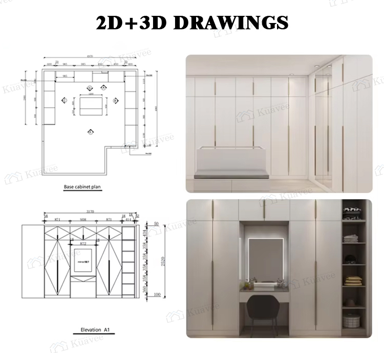 Advanced Moisture-proof Wooden Closet Organizers With Drawers