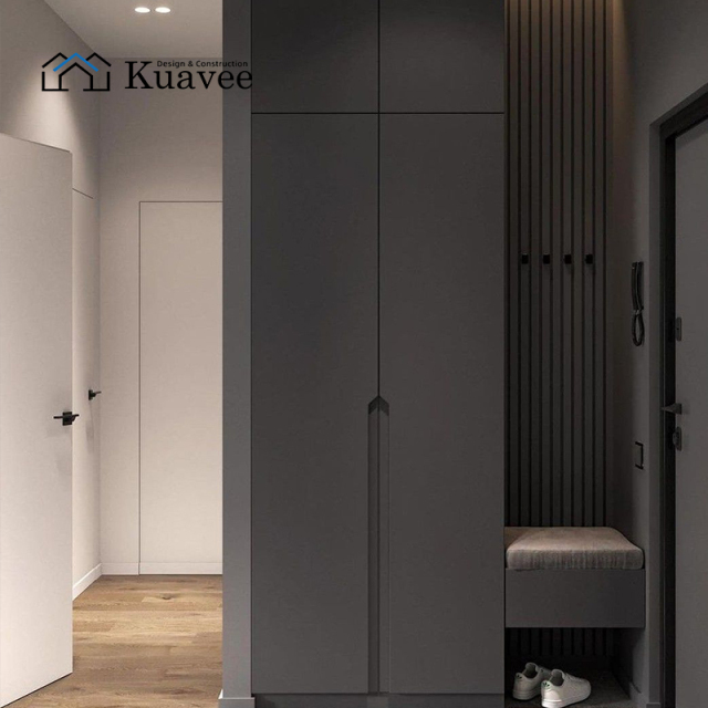 Easy Install Safe Odorless Wooden Childrens Wardrobe