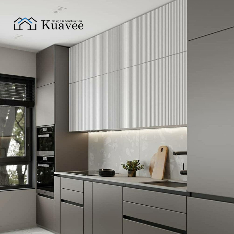 Eco-friendly Grey Kitchen Cupboards