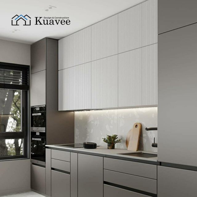 Eco-friendly Grey Kitchen Cupboards