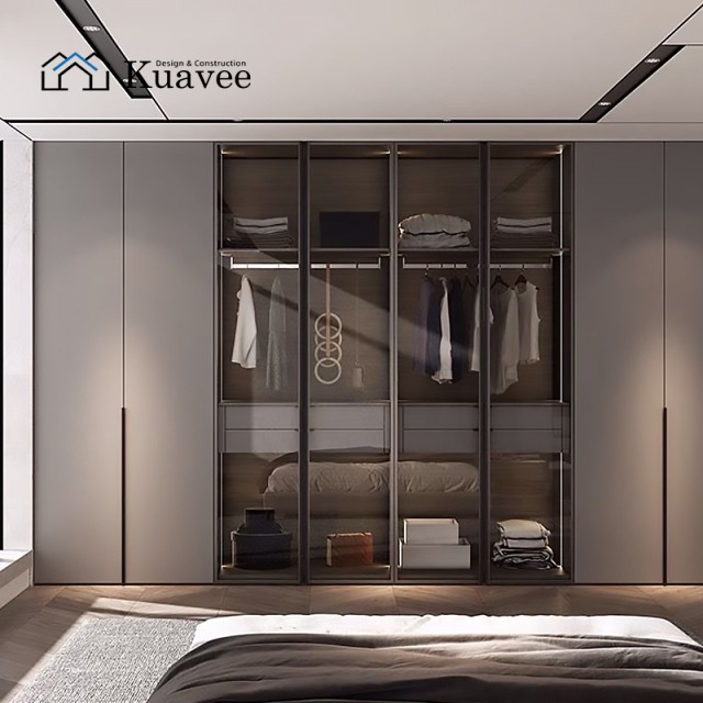 high-end glass Closet Organizers With Drawers