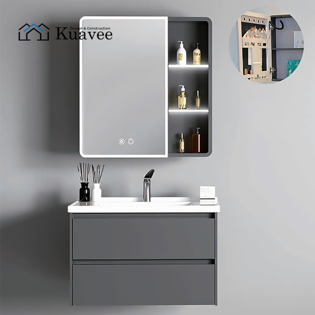 Color Custom Sliding Door Moisture-proof Bathroom Cabinet
