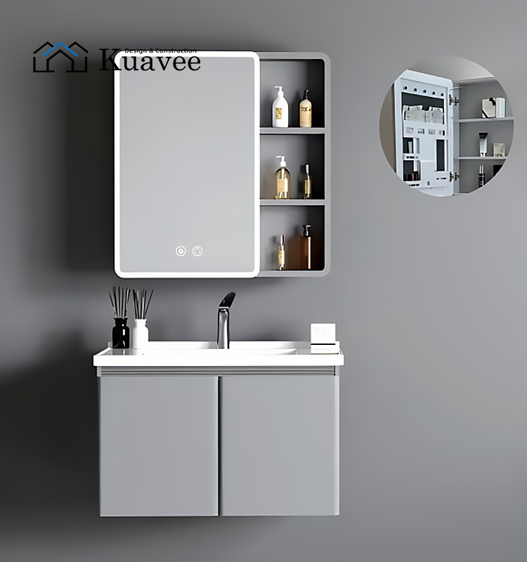 Color Custom Sliding Door Moisture-proof Bathroom Cabinet