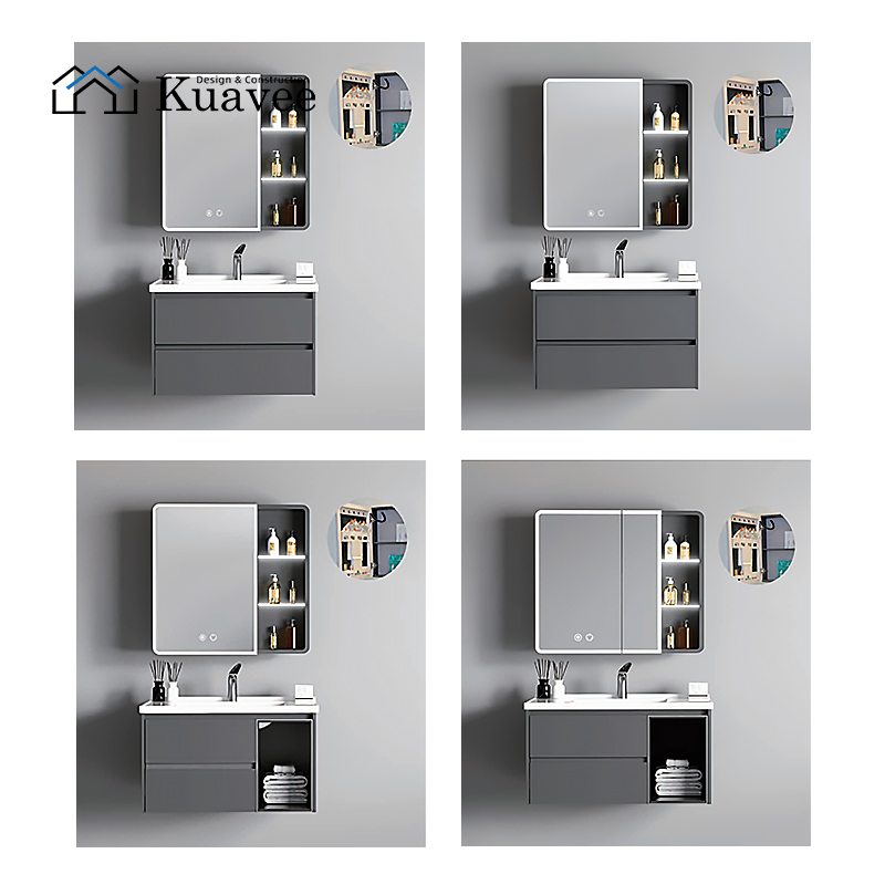 Color Custom Sliding Door Moisture-proof Bathroom Cabinet